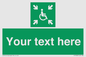 SY7208: Custom sign safe condition evacuation temporary refuge