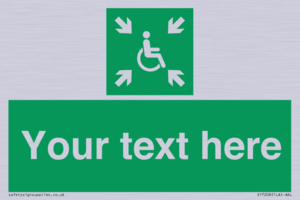 SY7208: Custom sign safe condition evacuation temporary refuge