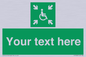 SY7208: Custom sign safe condition evacuation temporary refuge