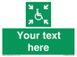 SY7208: Custom sign safe condition evacuation temporary refuge
