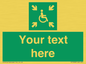 SY7208: Custom sign safe condition evacuation temporary refuge