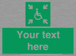 SY7208: Custom sign safe condition evacuation temporary refuge