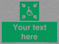 SY7208: Custom sign safe condition evacuation temporary refuge