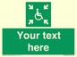 SY7208: Custom sign safe condition evacuation temporary refuge