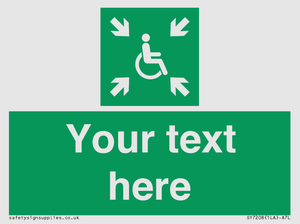 SY7208: Custom sign safe condition evacuation temporary refuge