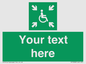 SY7208: Custom sign safe condition evacuation temporary refuge