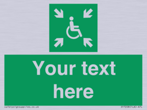 SY7208: Custom sign safe condition evacuation temporary refuge