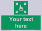 SY7208: Custom sign safe condition evacuation temporary refuge