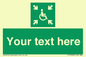 SY7208: Custom sign safe condition evacuation temporary refuge