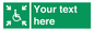 SY7208: Custom sign safe condition evacuation temporary refuge