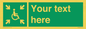 SY7208: Custom sign safe condition evacuation temporary refuge