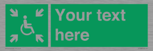 SY7208: Custom sign safe condition evacuation temporary refuge