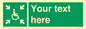SY7208: Custom sign safe condition evacuation temporary refuge