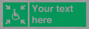 SY7208: Custom sign safe condition evacuation temporary refuge