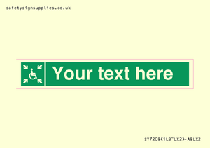 SY7208: Custom sign safe condition evacuation temporary refuge