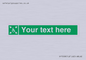 SY7208: Custom sign safe condition evacuation temporary refuge