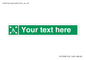 SY7208: Custom sign safe condition evacuation temporary refuge