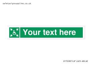 SY7208: Custom sign safe condition evacuation temporary refuge