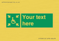 SY7208: Custom sign safe condition evacuation temporary refuge