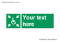 SY7208: Custom sign safe condition evacuation temporary refuge