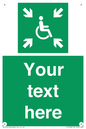 SY7208: Custom sign safe condition evacuation temporary refuge