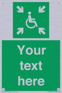 SY7208: Custom sign safe condition evacuation temporary refuge