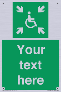 SY7208: Custom sign safe condition evacuation temporary refuge