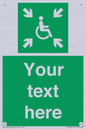 SY7208: Custom sign safe condition evacuation temporary refuge