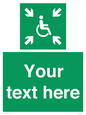 SY7208: Custom sign safe condition evacuation temporary refuge