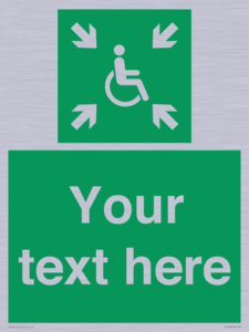 SY7208: Custom sign safe condition evacuation temporary refuge