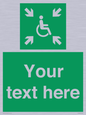 SY7208: Custom sign safe condition evacuation temporary refuge