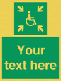SY7208: Custom sign safe condition evacuation temporary refuge