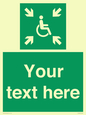 SY7208: Custom sign safe condition evacuation temporary refuge