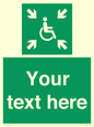 SY7208: Custom sign safe condition evacuation temporary refuge
