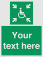 SY7208: Custom sign safe condition evacuation temporary refuge