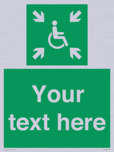 SY7208: Custom sign safe condition evacuation temporary refuge