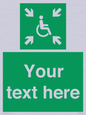 SY7208: Custom sign safe condition evacuation temporary refuge