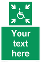 SY7208: Custom sign safe condition evacuation temporary refuge