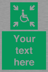 SY7208: Custom sign safe condition evacuation temporary refuge