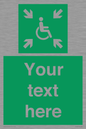 SY7208: Custom sign safe condition evacuation temporary refuge