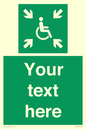SY7208: Custom sign safe condition evacuation temporary refuge