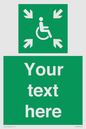 SY7208: Custom sign safe condition evacuation temporary refuge