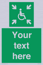 SY7208: Custom sign safe condition evacuation temporary refuge