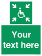SY7208: Custom sign safe condition evacuation temporary refuge