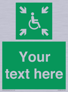 SY7208: Custom sign safe condition evacuation temporary refuge