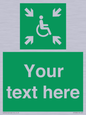 SY7208: Custom sign safe condition evacuation temporary refuge