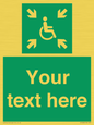 SY7208: Custom sign safe condition evacuation temporary refuge