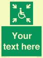 SY7208: Custom sign safe condition evacuation temporary refuge