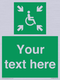 SY7208: Custom sign safe condition evacuation temporary refuge