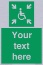 SY7208: Custom sign safe condition evacuation temporary refuge
